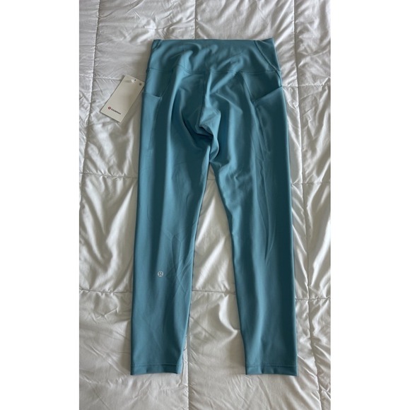 New Lululemon Wunder Train High Rise Tight 25" Size 10 Washed Blue Workout NWT - Picture 5 of 12